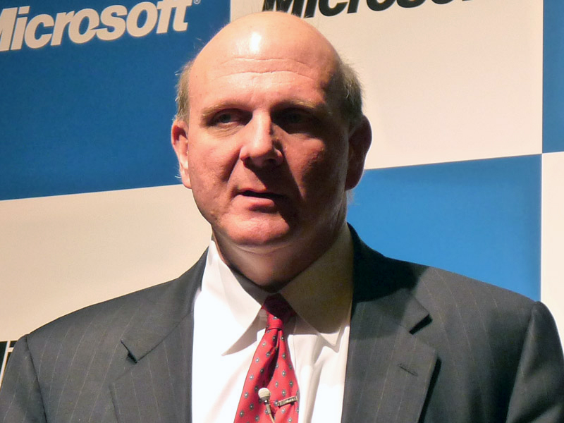 米Microsoft、CEOのスティーブ・バルマー氏