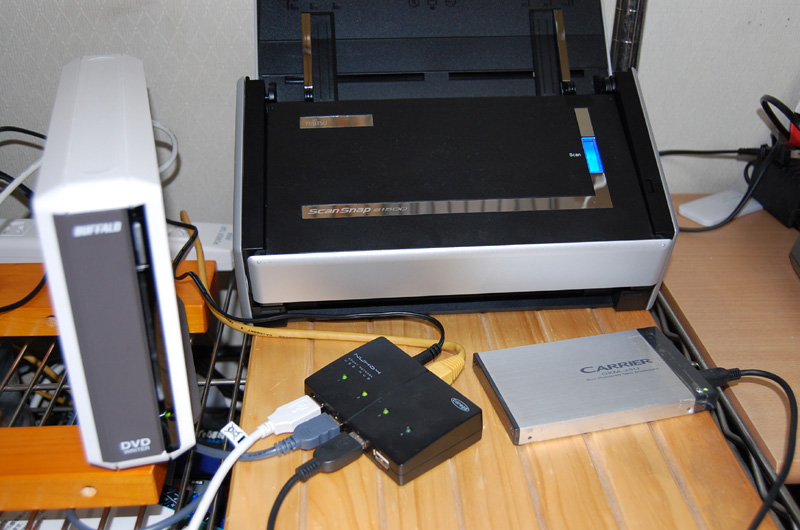 HDDやDVDドライブ、スキャナなどのUSB機器をネットワーク経由で利用できる